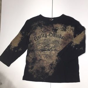 Harley Davidson 3/4 length black top